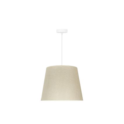 Duolla - Ljuskrona med textilsladd YUTE 1xE27/15W/230V diameter 38 cm grå