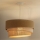 Duolla - Ljuskrona med textilsladd YUTE TRIO 1xE27/15W/230V diameter 45 cm brun/grå/beige
