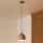 Duolla - Pendellampa med sladd IRONLINE 1xE27/15W/230V Ø 17 cm beige