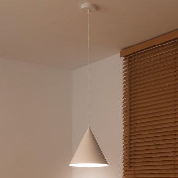 Duolla - Pendellampa med vajer IRONLINE 1xG9/3W/230V Ø 25 cm vit