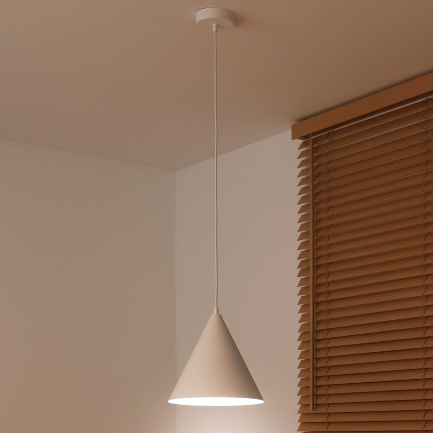 Duolla - Pendellampa med vajer IRONLINE 1xG9/3W/230V Ø 25 cm vit
