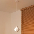 Duolla - Pendellampa på kabel IRONLINE 1xE27/15W/230V vit