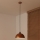 Duolla - Pendellampa på kabel IRONLINE 1xE27/15W/230V Ø 27 cm koppar/svart