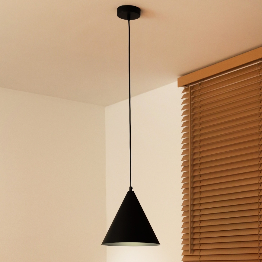 Duolla - Pendellampa på kabel IRONLINE 1xG9/3W/230V Ø 25 cm svart
