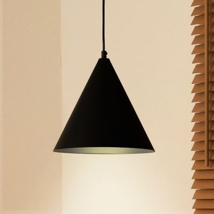 Duolla - Pendellampa på kabel IRONLINE 1xG9/3W/230V Ø 25 cm svart