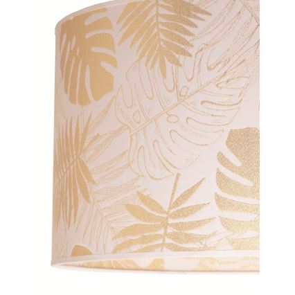 Duolla - Taklampa ARECA 1xE27/40W/230V diameter 45 cm mässing/vit