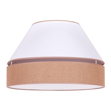 Duolla - Taklampa AVIGNON 1xE27/15W/230V diameter 50 cm vit/brun