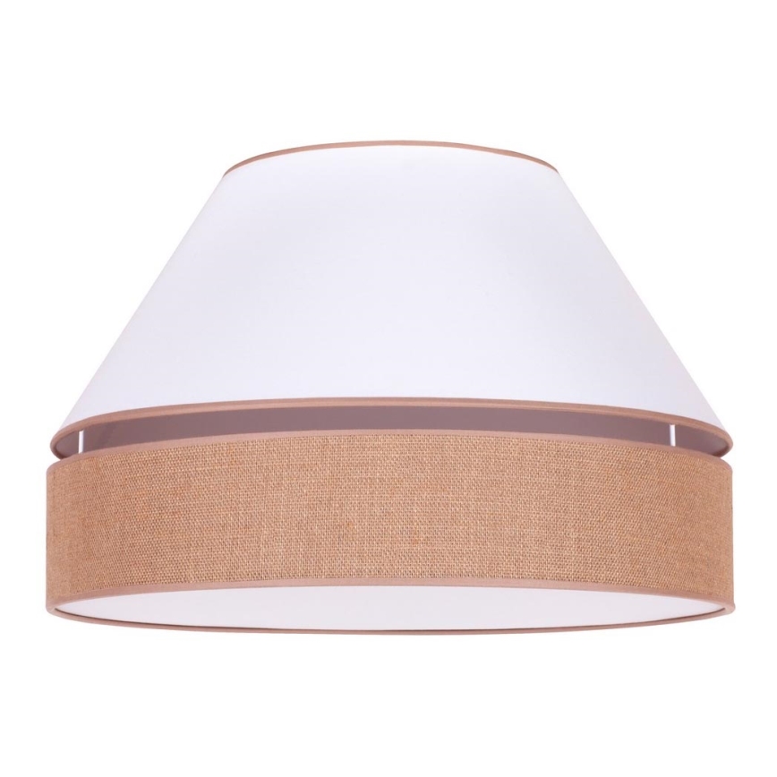 Duolla - Taklampa AVIGNON 1xE27/15W/230V diameter 50 cm vit/brun