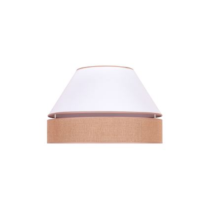 Duolla - Taklampa AVIGNON 1xE27/15W/230V diameter 50 cm vit/brun