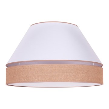 Duolla - Taklampa AVIGNON 3xE27/15W/230V diameter 60 cm vit/brun