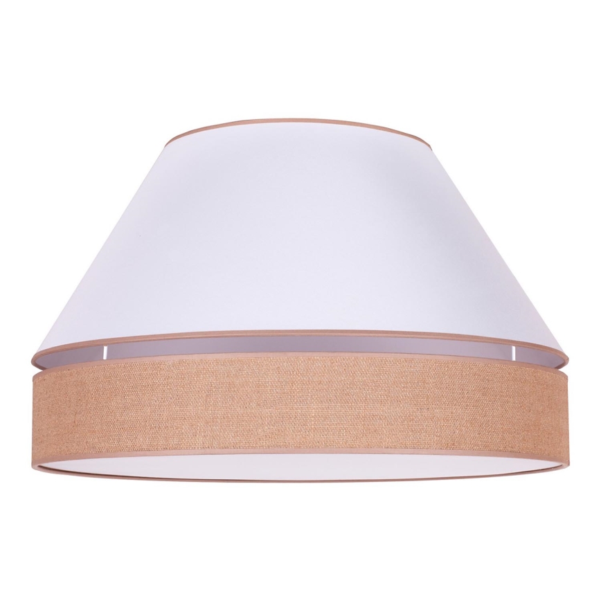 Duolla - Taklampa AVIGNON 3xE27/15W/230V diameter 60 cm vit/brun