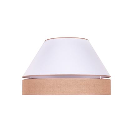 Duolla - Taklampa AVIGNON 3xE27/15W/230V diameter 60 cm vit/brun