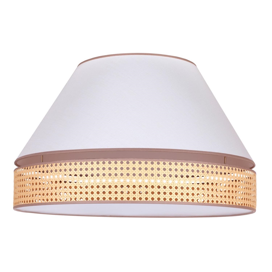 Duolla - Taklampa AVIGNON 3xE27/15W/230V diameter 60 cm vit/rotting