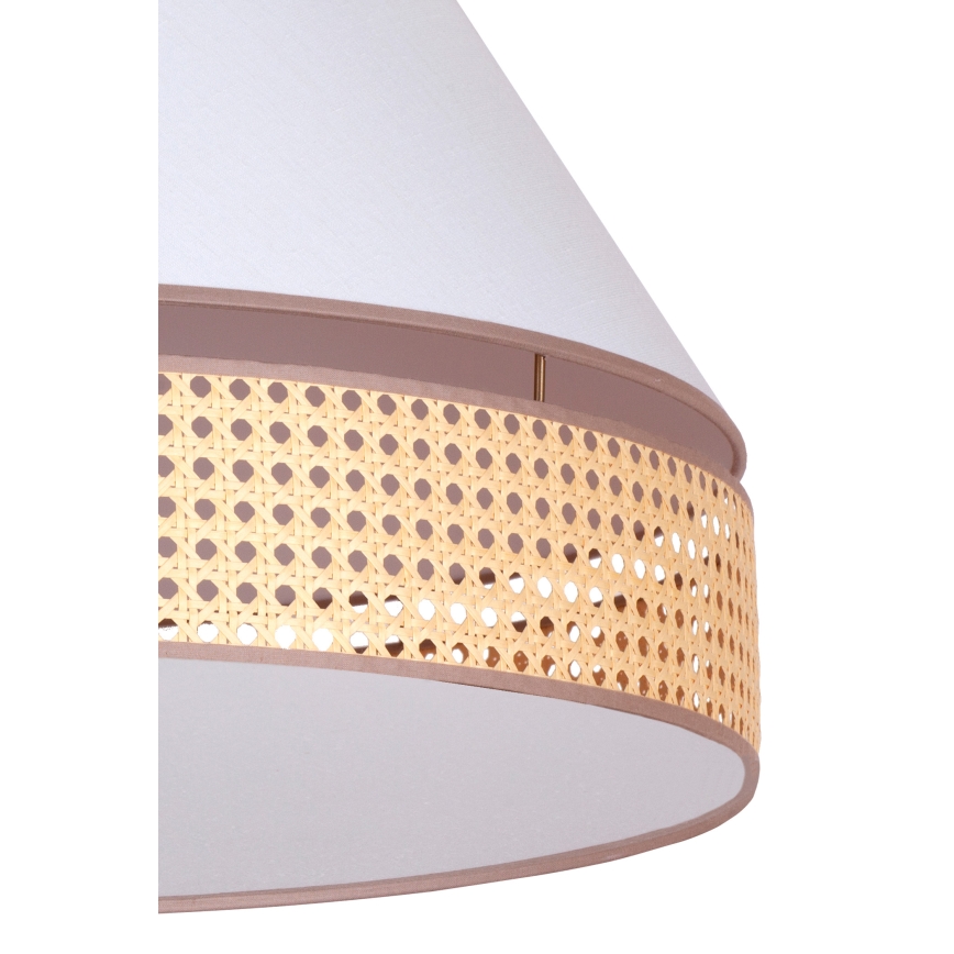 Duolla - Taklampa AVIGNON 3xE27/15W/230V diameter 60 cm vit/rotting