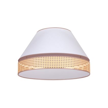 Duolla - Taklampa AVIGNON 3xE27/15W/230V diameter 60 cm vit/rotting