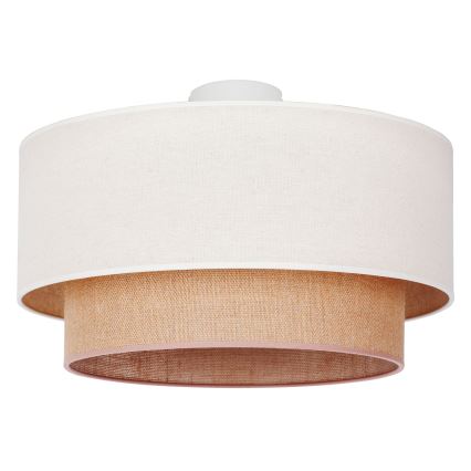 Duolla - Taklampa BOHO 1xE27/15W/230V diameter 45 cm beige/brun