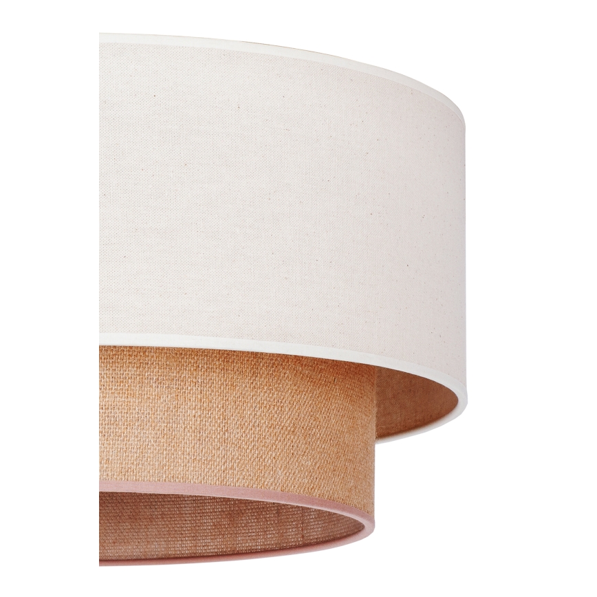 Duolla - Taklampa BOHO 1xE27/15W/230V diameter 45 cm beige/brun