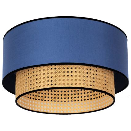 Duolla - Taklampa BOHO 1xE27/15W/230V diameter 45 cm blå/rotting
