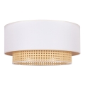 Duolla - Taklampa BOHO 1xE27/15W/230V diameter 45 cm grädde/rotting