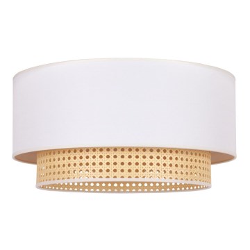 Duolla - Taklampa BOHO 1xE27/15W/230V diameter 45 cm grädde/rotting