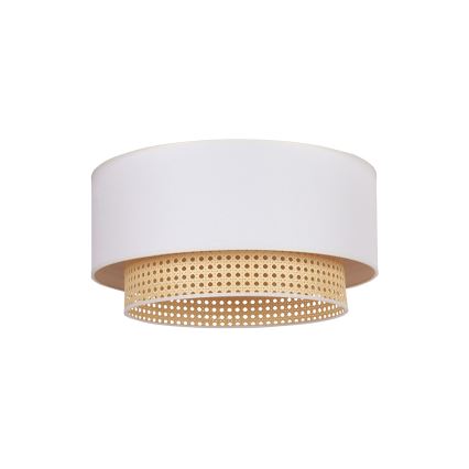 Duolla - Taklampa BOHO 1xE27/15W/230V diameter 45 cm grädde/rotting