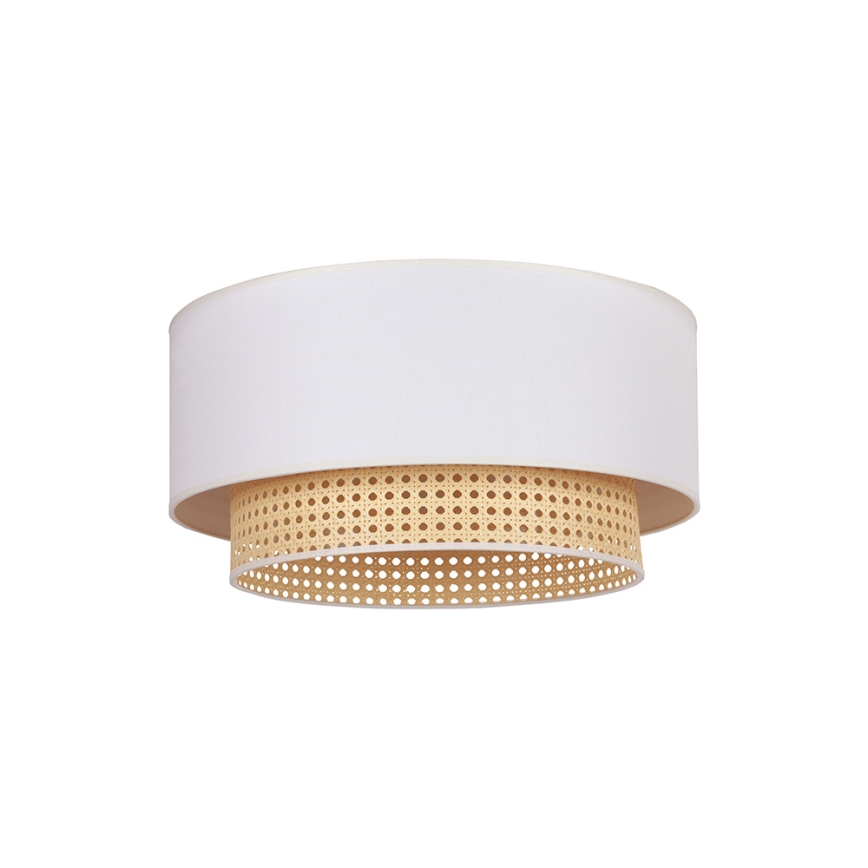 Duolla - Taklampa BOHO 1xE27/15W/230V diameter 45 cm grädde/rotting