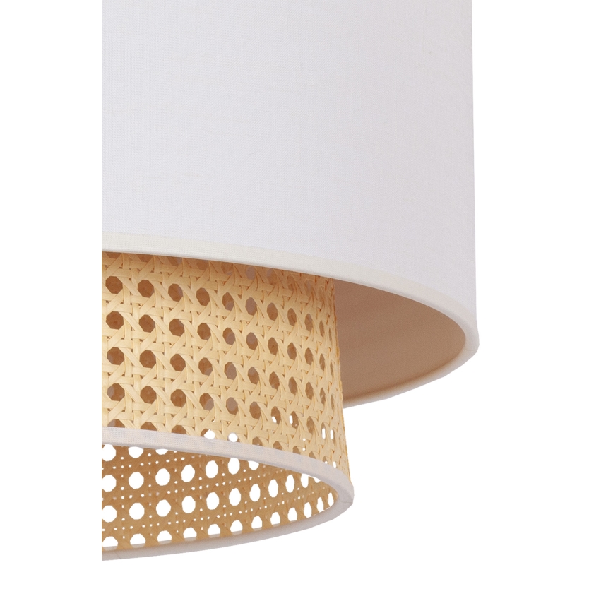 Duolla - Taklampa BOHO 1xE27/15W/230V diameter 45 cm grädde/rotting
