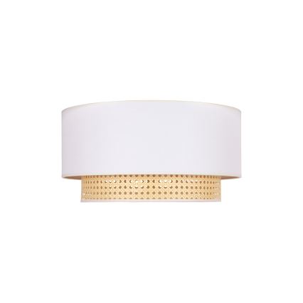 Duolla - Taklampa BOHO 1xE27/15W/230V diameter 45 cm grädde/rotting