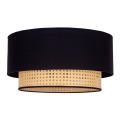 Duolla - Taklampa BOHO 1xE27/15W/230V diameter 45 cm svart/rotting