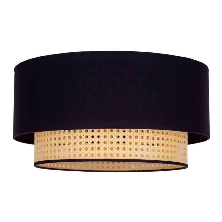 Duolla - Taklampa BOHO 1xE27/15W/230V diameter 45 cm svart/rotting