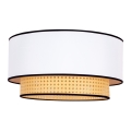 Duolla - Taklampa BOHO 1xE27/15W/230V diameter 45 cm vit/rotting