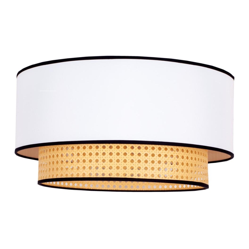 Duolla - Taklampa BOHO 1xE27/15W/230V diameter 45 cm vit/rotting