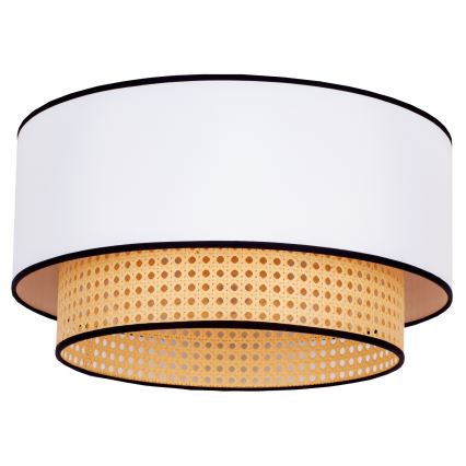 Duolla - Taklampa BOHO 1xE27/15W/230V diameter 45 cm vit/rotting