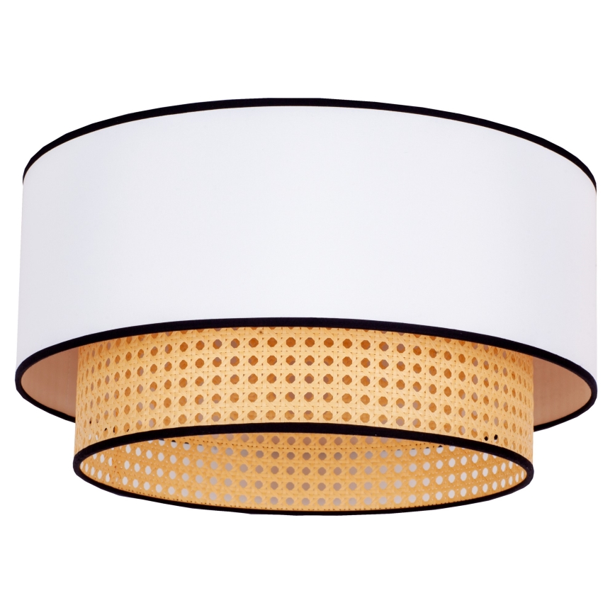 Duolla - Taklampa BOHO 1xE27/15W/230V diameter 45 cm vit/rotting