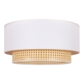 Duolla - Taklampa BOHO 3xE27/15W/230V diameter 60 cm grädde/rotting