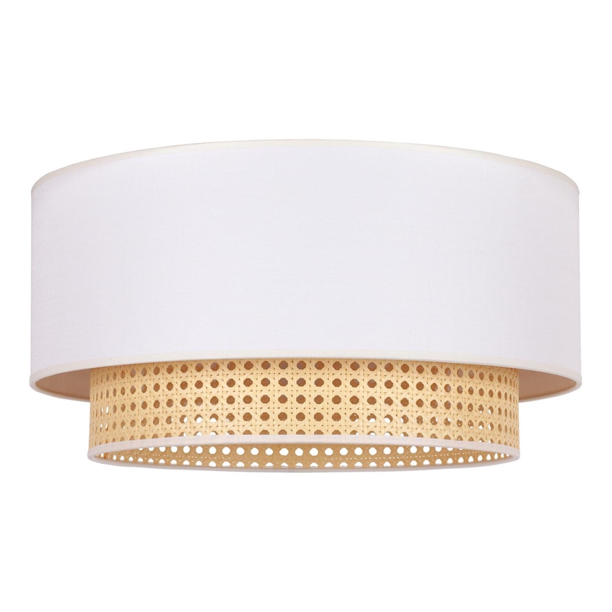 Duolla - Taklampa BOHO 3xE27/15W/230V diameter 60 cm grädde/rotting