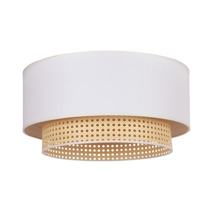 Duolla - Taklampa BOHO 3xE27/15W/230V diameter 60 cm grädde/rotting