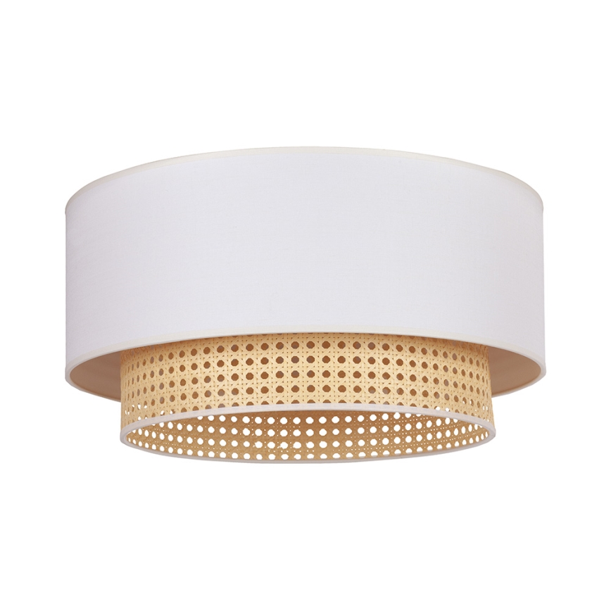 Duolla - Taklampa BOHO 3xE27/15W/230V diameter 60 cm grädde/rotting