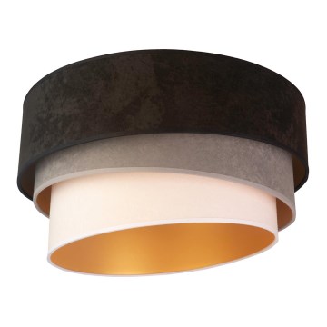 Duolla - Taklampa DEVON 1xE27/40W/230V diameter 45 cm svart/grå/beige