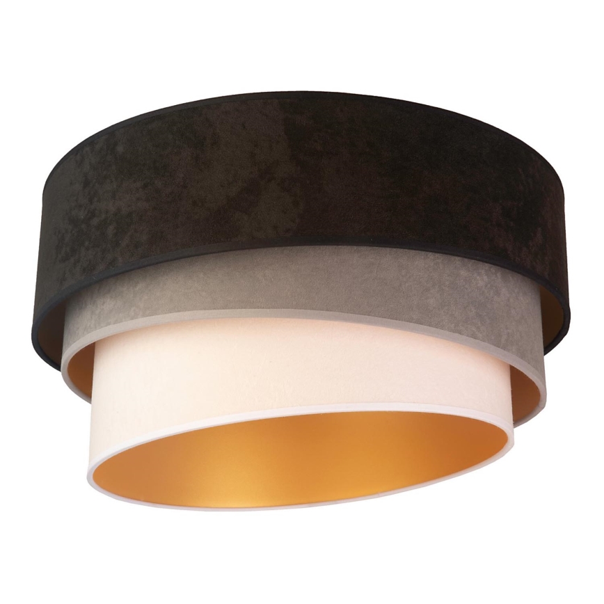 Duolla - Taklampa DEVON 1xE27/40W/230V diameter 45 cm svart/grå/beige