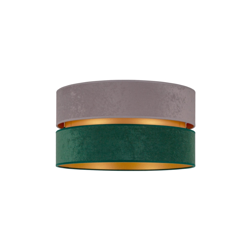 Duolla - Taklampa DUO 1xE27/15W/230V diameter 40 cm grå/grön/guld