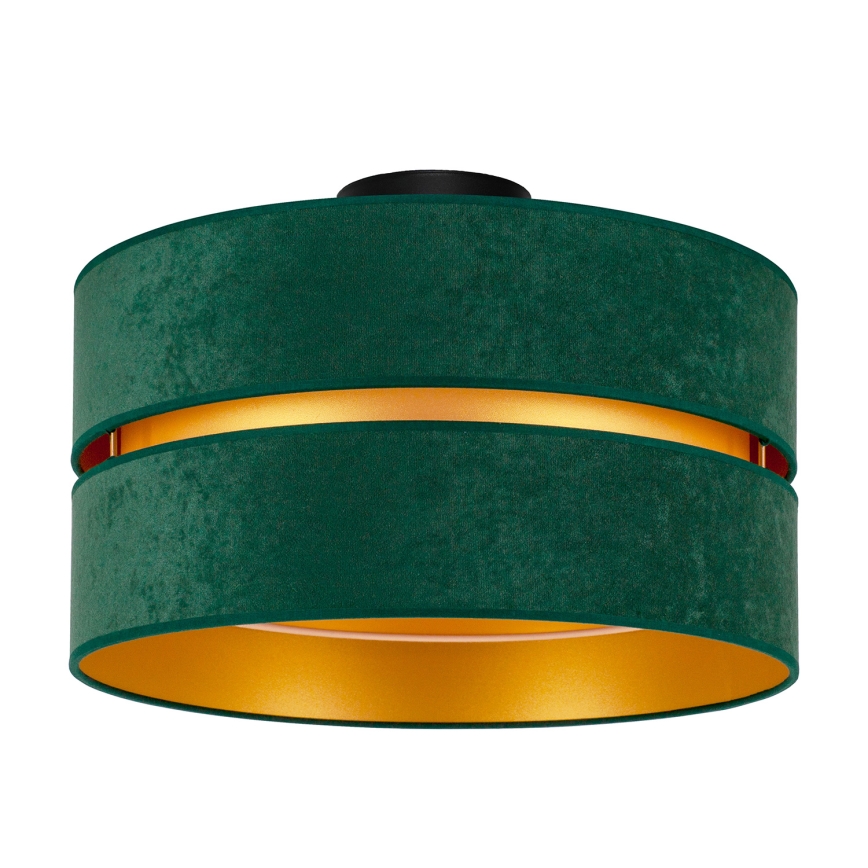 Duolla - Taklampa DUO 1xE27/40W/230V diameter 40 cm grön/guld