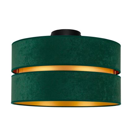 Duolla - Taklampa DUO 1xE27/40W/230V diameter 40 cm grön/guld