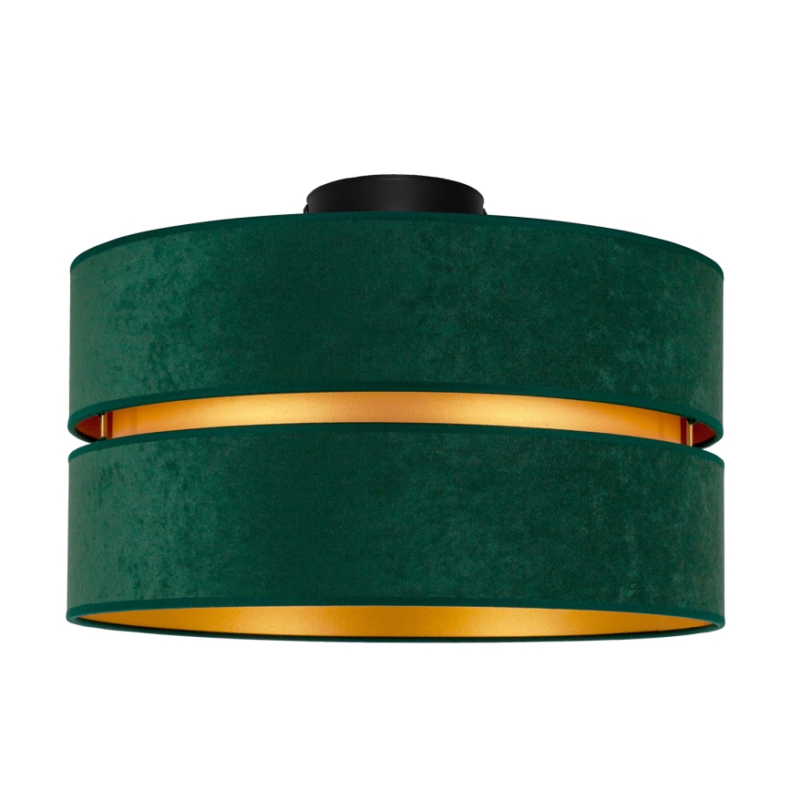 Duolla - Taklampa DUO 1xE27/40W/230V diameter 40 cm grön/guld