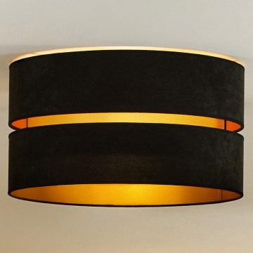 Duolla - Taklampa DUO 1xE27/40W/230V diameter 40 cm svart/guld