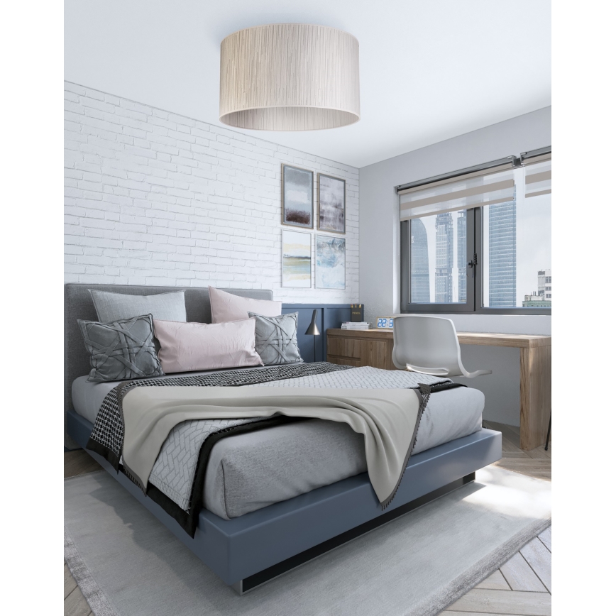 Duolla - Taklampa ESSEX 1xE27/40W/230V diameter 45 cm silver