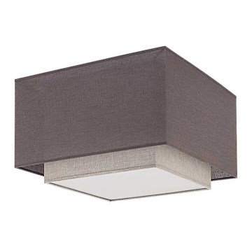 Duolla - Taklampa FORTE 3xE27/40W/230V grå
