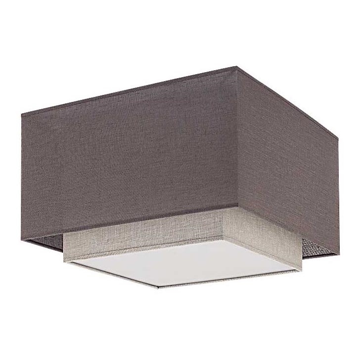 Duolla - Taklampa FORTE 3xE27/40W/230V grå