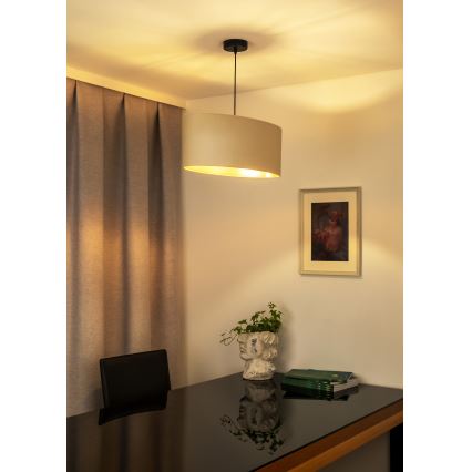Duolla - Taklampa OVAL VEGAN 1xE27/15W/230V krämvit