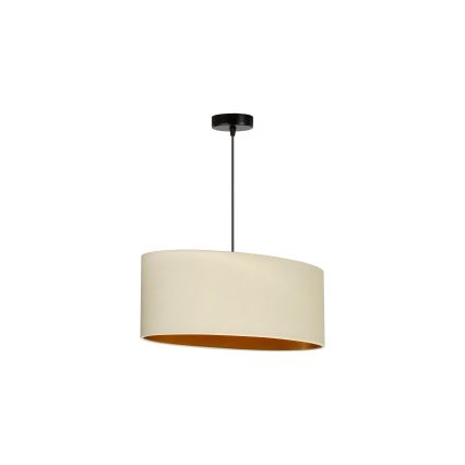 Duolla - Taklampa OVAL VEGAN 1xE27/15W/230V krämvit
